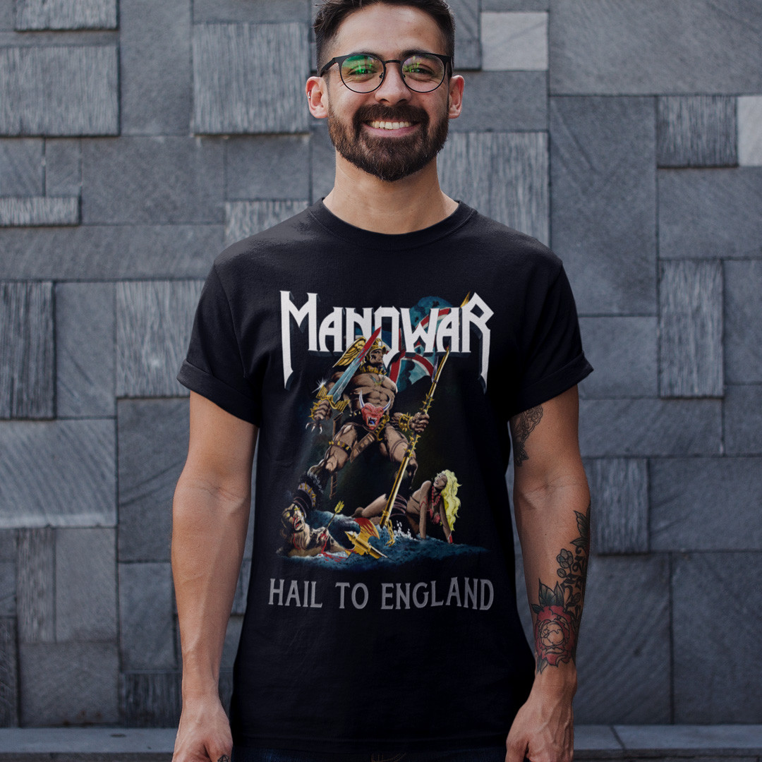 Футболка унісекс Manowar (Hail To The England) XS чорний, фото 1