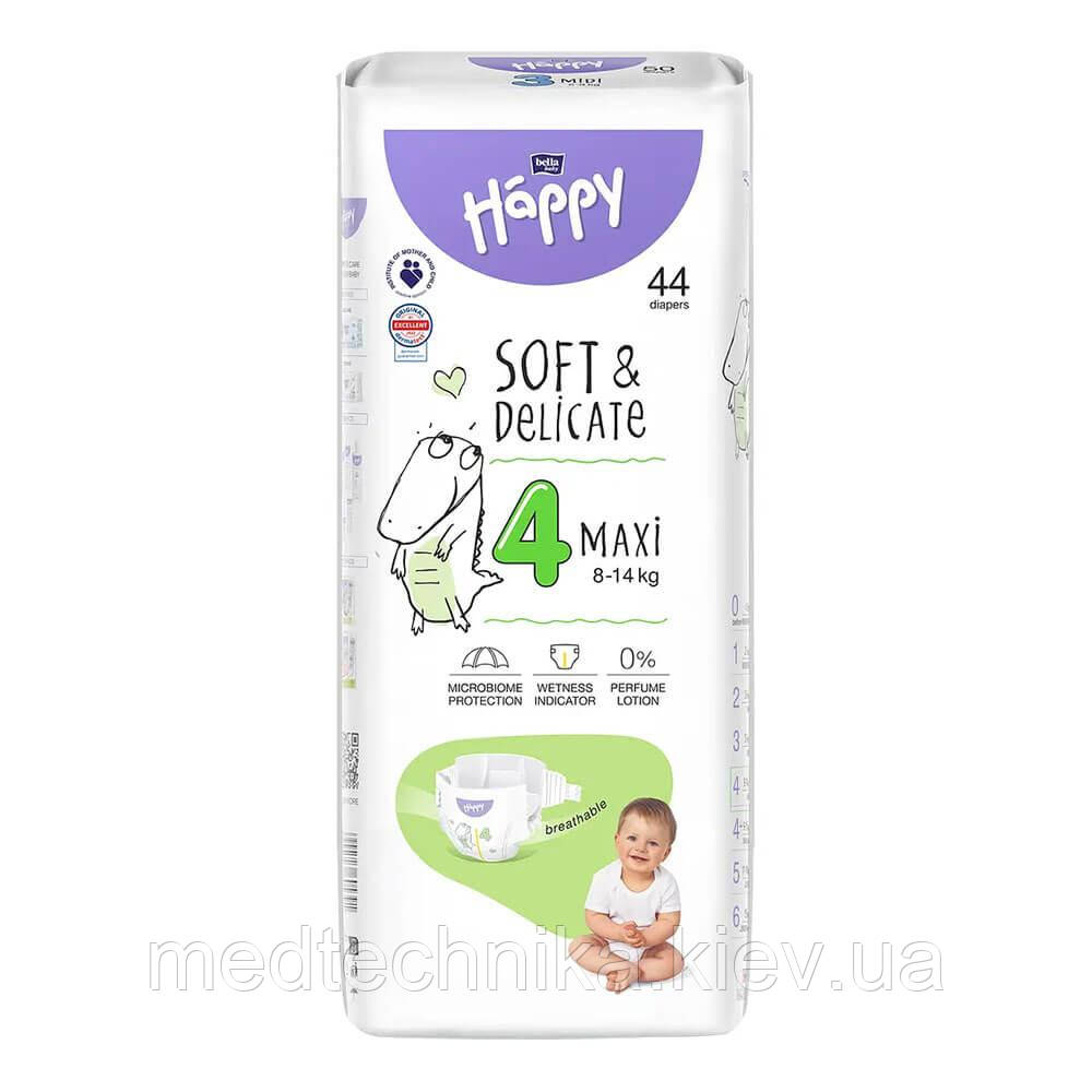 Підгузки дитячі Happy Bella Baby maxi (вага 8-14 кг, 44 шт.), фото 1