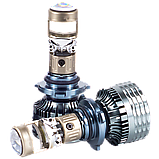 DriveX LE-09 H7 6000K 55W 9-36V світлодіодні лампи з лінзою, фото 2