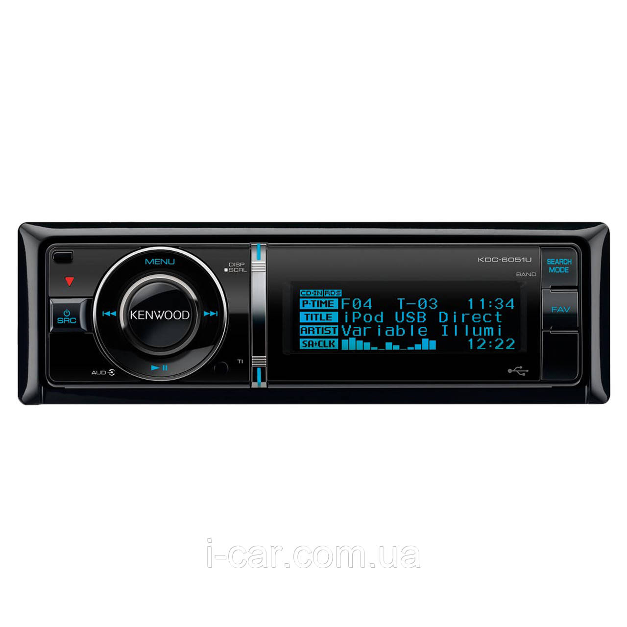 Kenwood KDC-6051U автомагнітола 1 DIN з CD USB AUX MP3