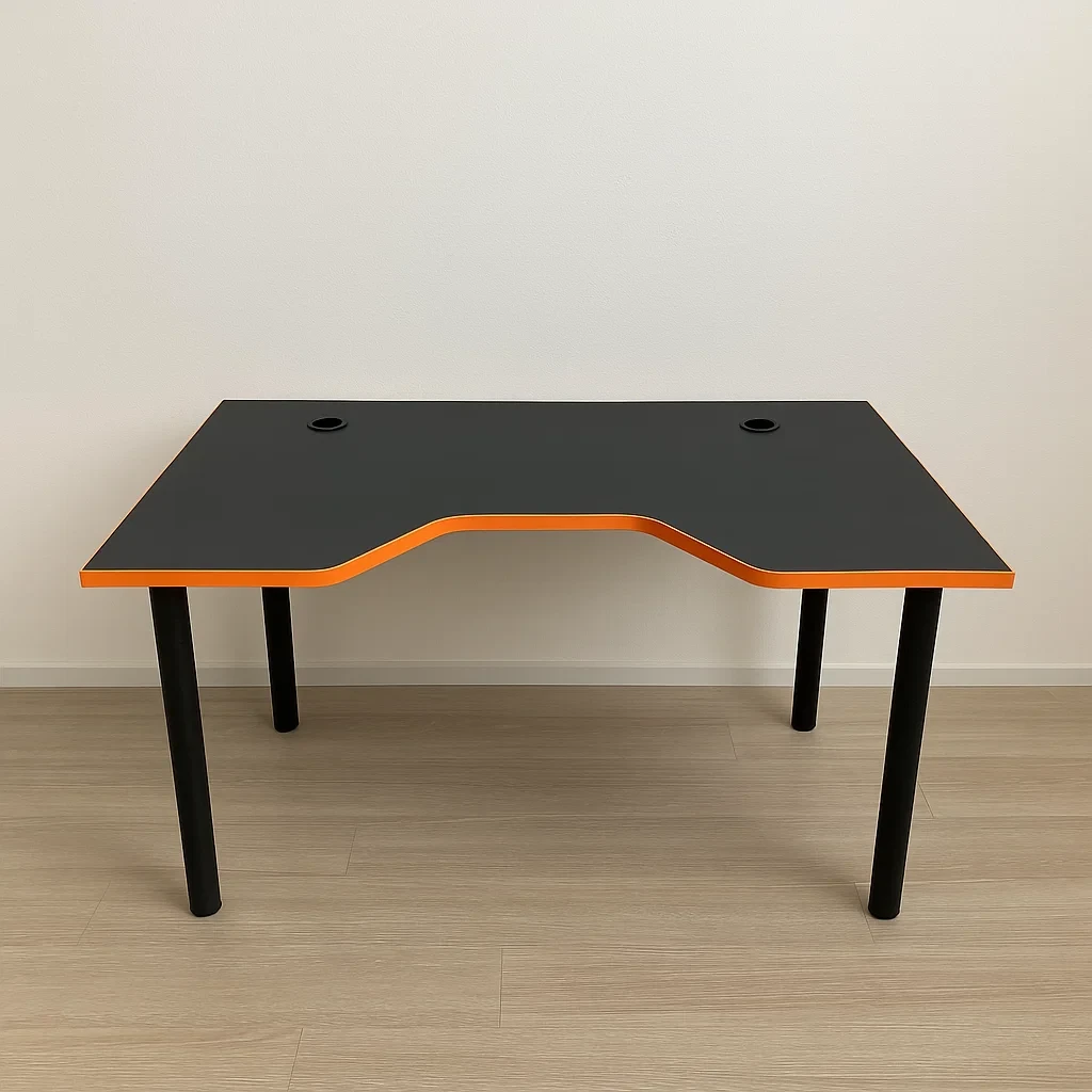 Геймерський стіл серія X13(120 см)+Полиця під системний блок CNC MEBLI Comfort "Помаранчевий", фото 1