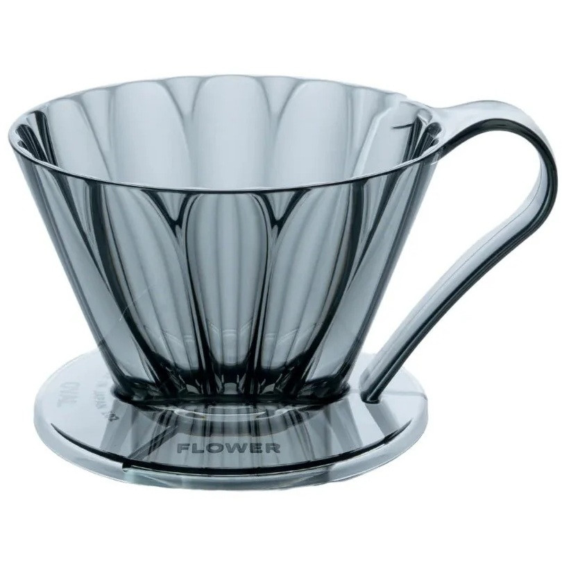 Пуровер Cafec Tritan Flower Dripper Oval 102 Black, фото 1