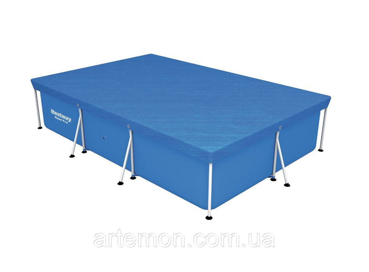 Тент (накриття) Bestway 58106 (240*345 см, для прямокутних каркасних басейнів ▭ 201*300 см) [Склад зберігання: Київ №1]