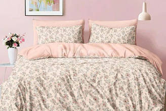 Постільна білизна сатин євро Рози рожевому ТМ ПРОВАНС