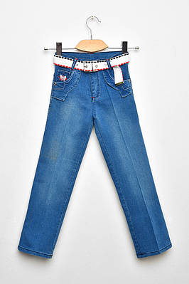 Джинси дитячі для хлопчика синього кольору 203462T Безкоштовна доставка