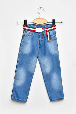 Джинси дитячі для хлопчика синього кольору р.6 203549T Безкоштовна доставка