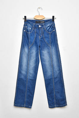 Джинси підліткові для дівчинки синього кольору 203553T Безкоштовна доставка