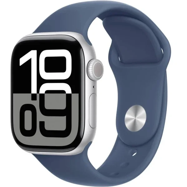 Смарт-годинник Apple Watch Series 10 GPS 46mm Silver Alum with Denim Sp/b - M/L (MWWM3QH/A)