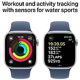 Смарт-годинник Apple Watch Series 10 GPS 46mm Silver Alum with Denim Sp/b - M/L (MWWM3QH/A), фото 8