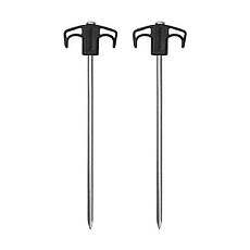 Кілки металеві Naturehike NH21YW133, 25 см, чорні 2 шт.