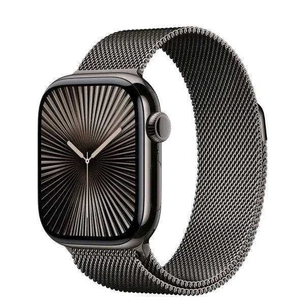 Смарт-годинник Apple Watch Series 10 GPS + Cellular 42mm Slate Titanium Case w. Slate Milanese Loop (MX053)