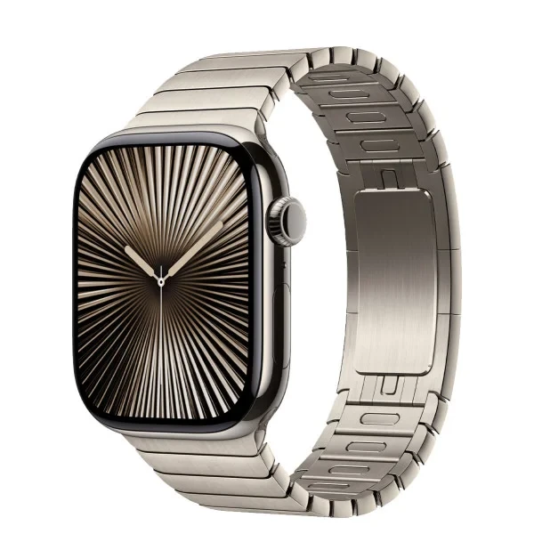 Смарт-годинник Apple Watch Series 10 GPS + Cellular 46mm Natural Titanium Case w. Natural Link Bracelet (MX163+MXMF3)