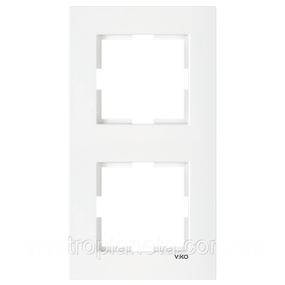 Рамка viko karre белый 2-я вертикальная