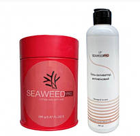 Набір антивіковий  для омолодження шкіри маска SeaweedPro з пептидним гелем-активатором 280 грам + 250 мл