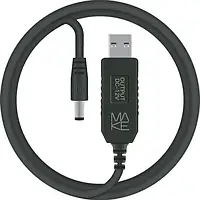 Кабель живлення для роутера MakeFuture USB to DC 12V 1м Black