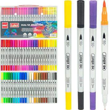 Скетч маркери фломастери акварельні двосторонні 48 кольорів