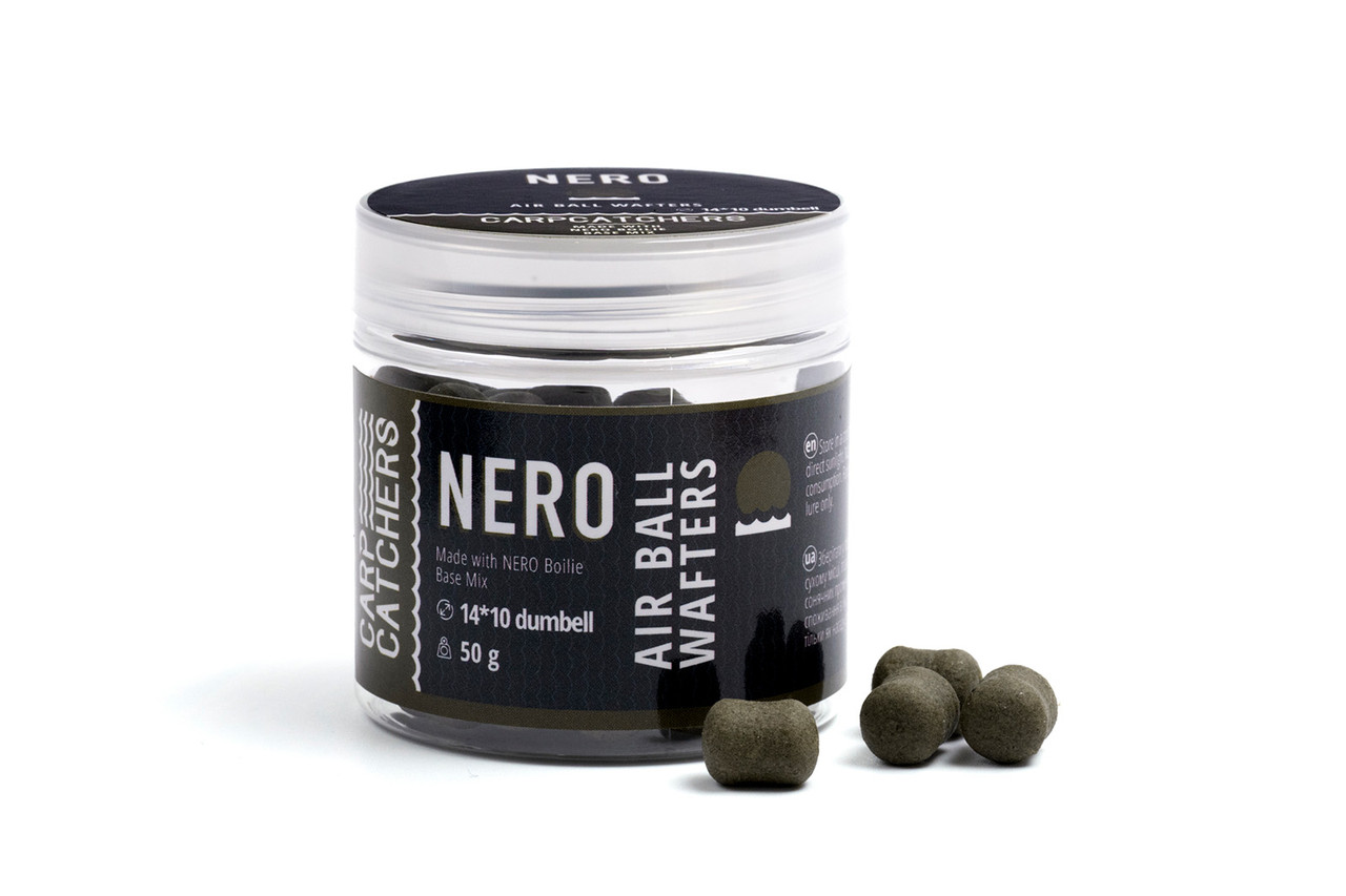 Бойли насадочні Carp Catchers Air Ball Wafters NERO dumbell 14*10 mm, фото 1