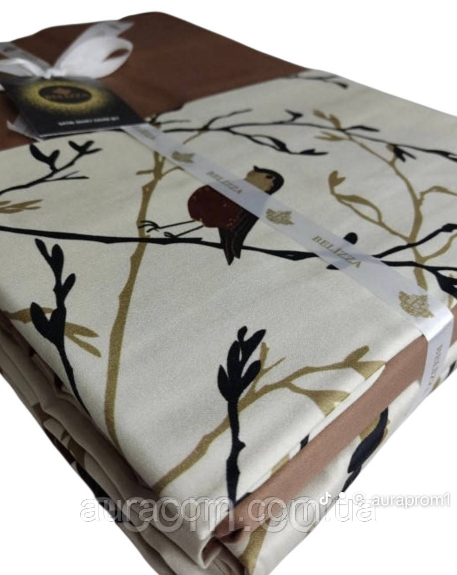 Calikusu сатинова постільна білизна. Євро розмір. Dijital Belizza Туреччина., фото 1