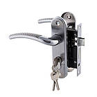 Ручка-Засувка Замкова Micro 50mm 15-13 "точка" SN/CP (сатин/хром), фото 2