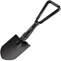 Лопата складана туристична саперна Trizand 3в1 металева міні-лопата, пила, кирка в чохлі (23830)