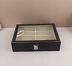 Органайзер футляр для окулярів скринька Soulima 8512 Чорна 8 відділень, фото 7