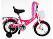 Дитячий велосипед з кошиком рожевий Corso Maxis CL-12109 12", фото 2