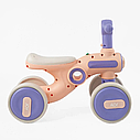 Велобіг дитячий 4-х колісний Corso JOY TL-66-300 пластикова рама, світло, озвучено українською Фіолетовий, фото 9