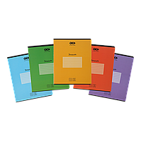 Зошит учнівський шкільний, MONOCHROME, 12аркушів, клітинка, асорті, KIDS LINE