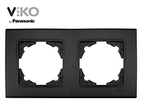 Рамка 2-тя горизонтальна чорна ніч ViKO Linnera Life