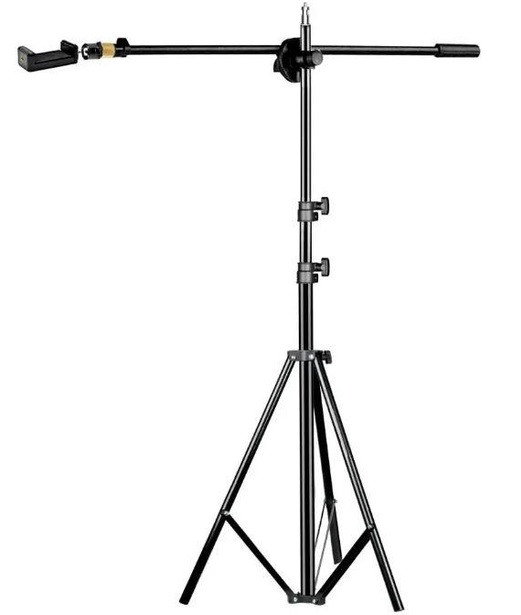 Штатив для телефона з кріпленням під лампу 55-170 см Журавль H13, фото 1