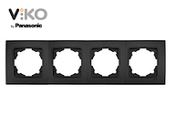 Рамка 4-тя горизонтальна чорна ніч ViKO Linnera Life