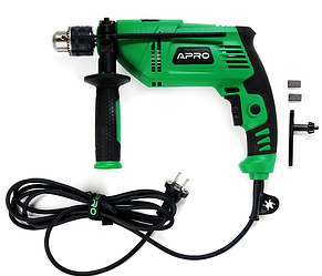 Дриль ударний мережевий 1000 Вт APRO 13/1000 (899057), фото 2