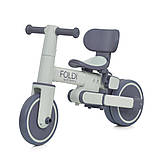 Велосипед біговел триколісний з батьківською ручкою El Camino ME 1202 FOLDI Slate Green від 1 до 3 років, фото 2