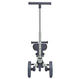 Велосипед біговел триколісний з батьківською ручкою El Camino ME 1202 FOLDI Slate Green від 1 до 3 років, фото 6