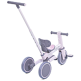 Велосипед біговел триколісний з батьківською ручкою El Camino ME 1202 FOLDI lavender від 1 до 3 років, фото 6