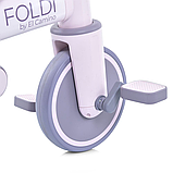 Велосипед біговел триколісний з батьківською ручкою El Camino ME 1202 FOLDI lavender від 1 до 3 років, фото 9