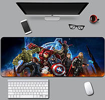 Великий килимок для мишки та клавіатури Avengers Age of Ultron 900*400*3 мм