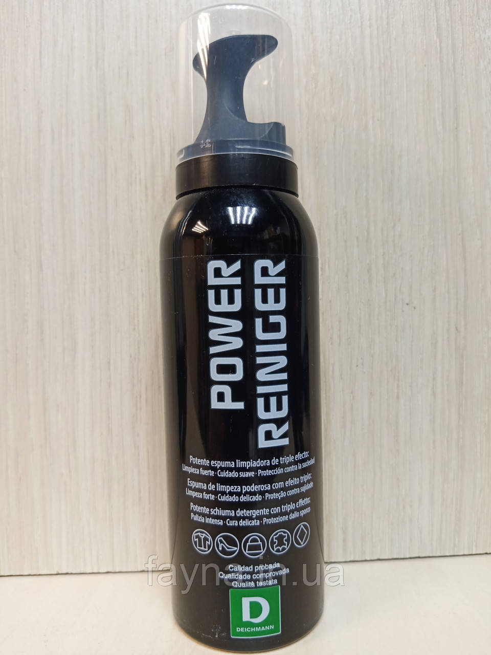 Пінка-очищувач для взуття та текстилю Deichmann Power Reiniger 125 мл, фото 1