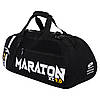 Рюкзак-сумка спортивна 2 в 1 MARATON BO-5112 55x30x25см черная сумка-рюкзак для зала, фото 6