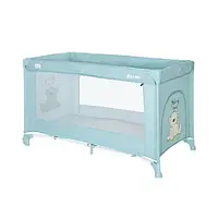 Дитячий манеж Lorelli NOEMI 1L Blue (blue surf teddy)