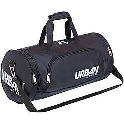 Сумка спортивна барило URBAN STILE GA-9784 55x28x28см чорна спортивна сумка для залу