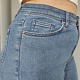 Джинси Big Nike жіночі завужені стрейч великий розмір 50 блакитні, фото 9
