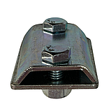 З'єднувач для катанки Ø 6, 7, 8, 10 мм (2 болти) на 2 пластини, фото 2