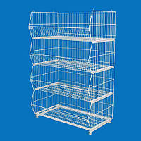 Стелаж «Овочевий» розбірний на 4 кошики (шириною 950)