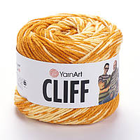 Yarnart CLIFF (Ярнарт Кліф) № 8303 жовто-помаранчевий (Напіввовняна пряжа, нитки для в'язання)