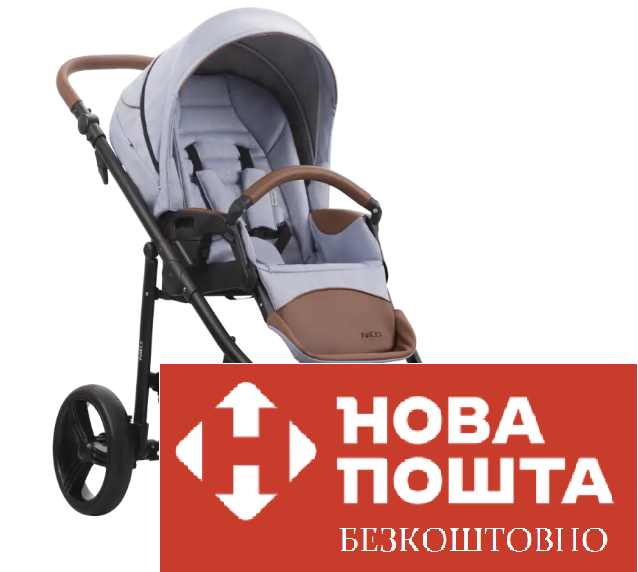 Коляска прогулянкова Bebetto NICO 02 блакитна