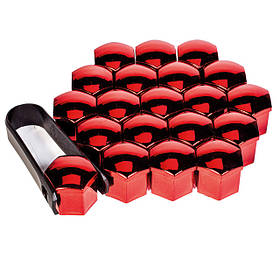 Декоративні ковпачки на кріплення червоного кольору Ключ 19