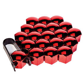 Декоративні ковпачки на кріплення червоного кольору Ключ 21