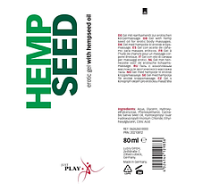 Лубрикант на водній основі Just Play Hempseed Gel 80 мл, фото 5