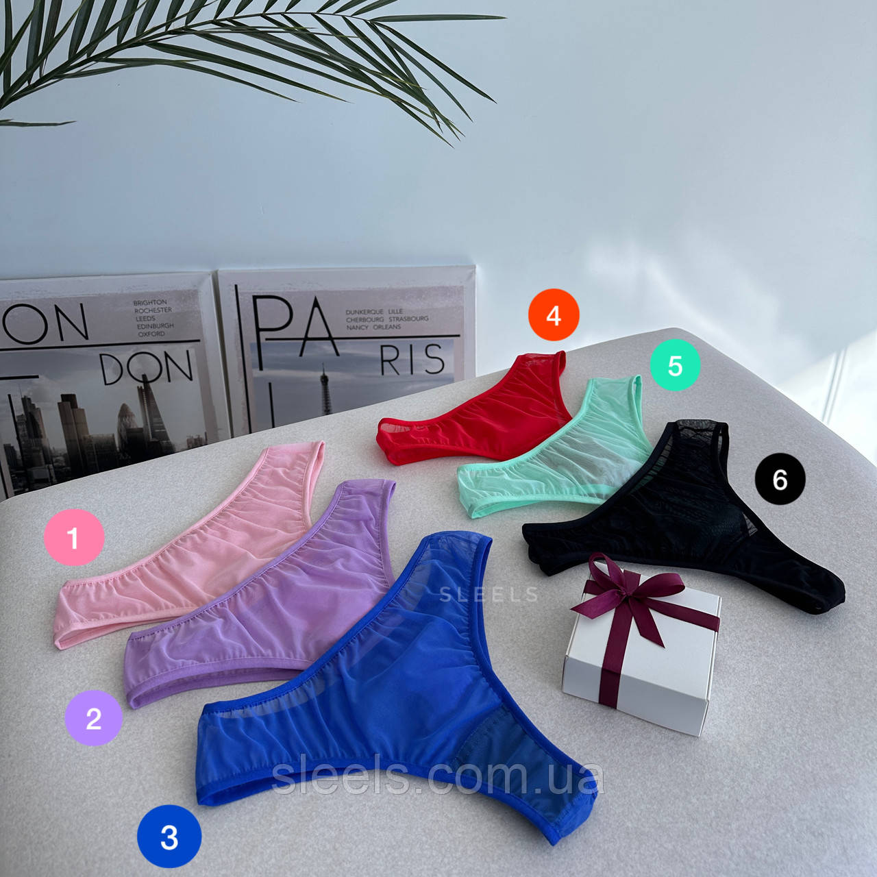 Суперм’які трусики-стрінги з сіточки -1 шт., 6 кольорів на вибір, фото 1
